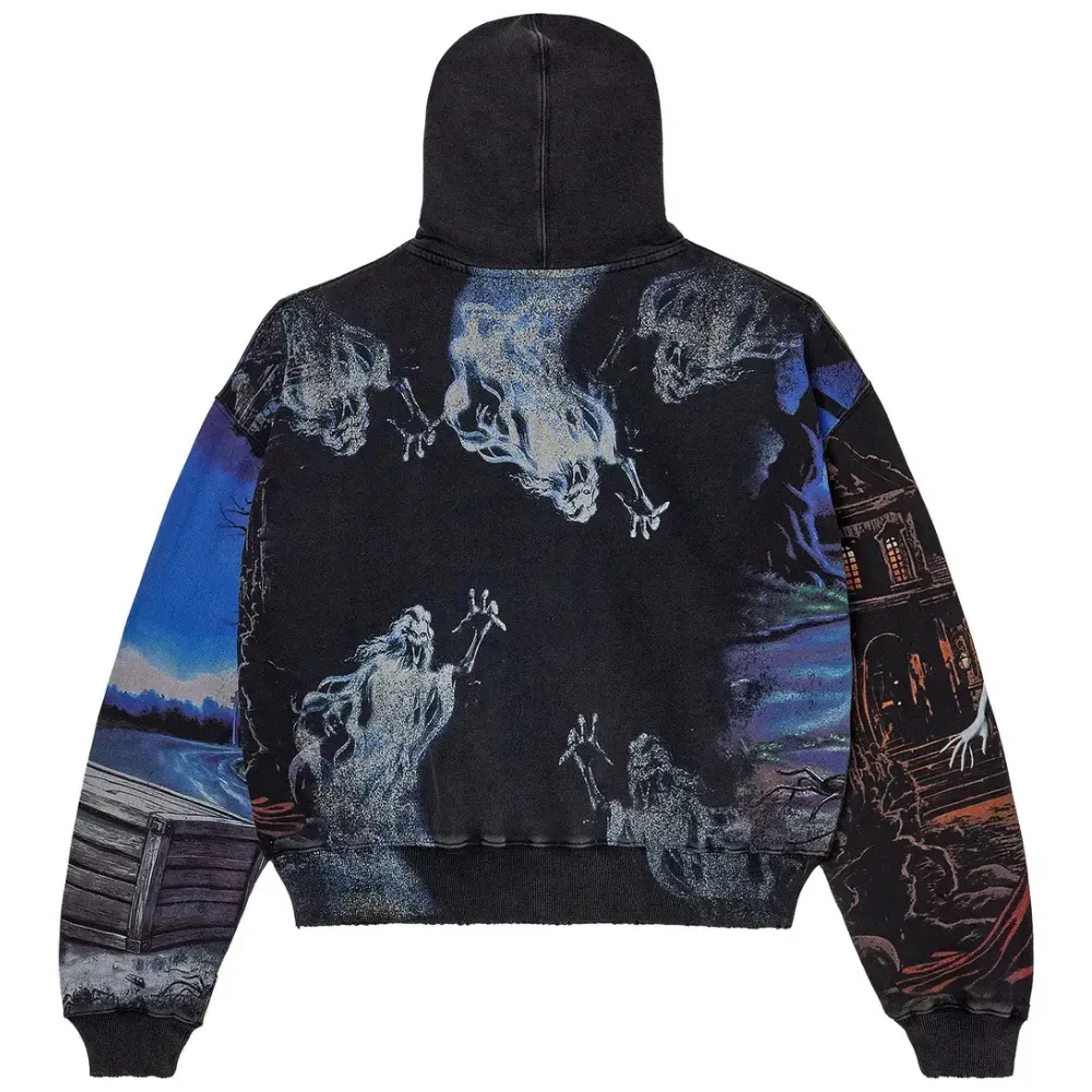 Moletom Vale Lives Forever Ether Zip Up Black - Droper