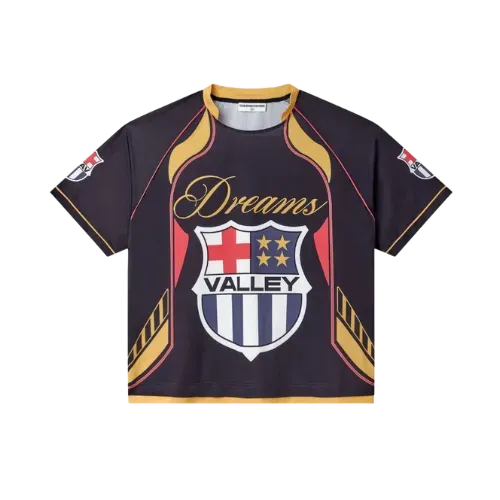 Camiseta Vale Lives Forever Jersey Dreams Futball Preto