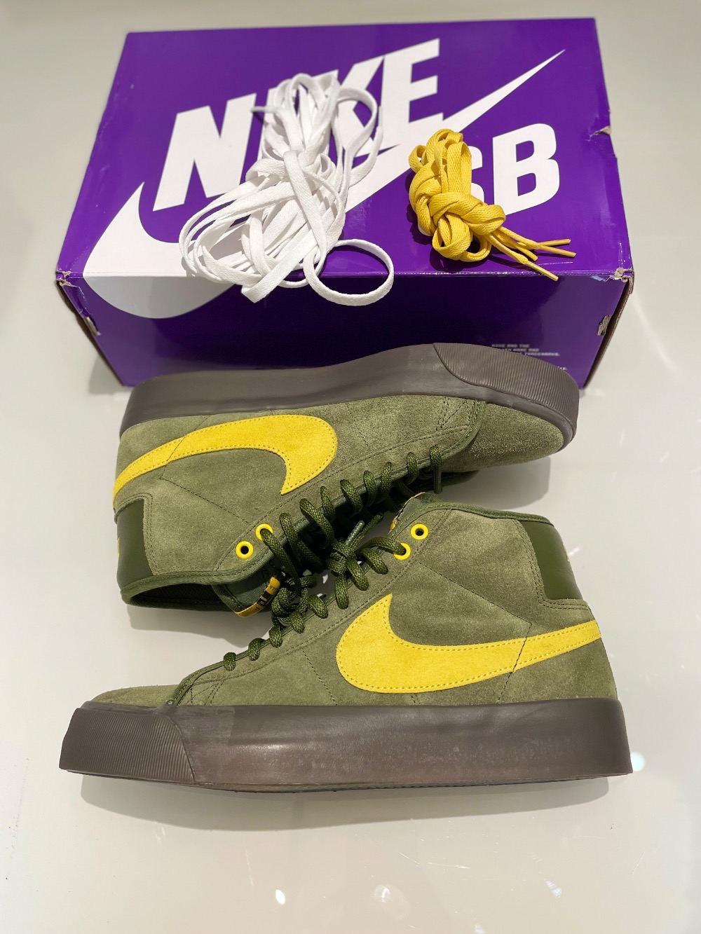 Antihero Skateboards x Nike SB Zoom Blazer Mid Rough Green — 40, Novo