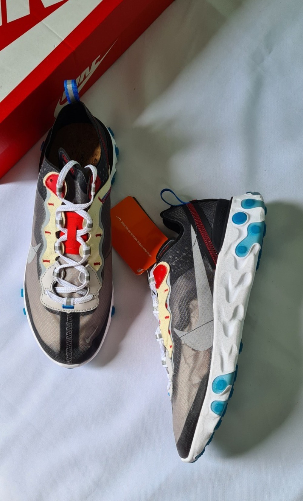 Nike React Element 87 Dark Grey Photo Blue