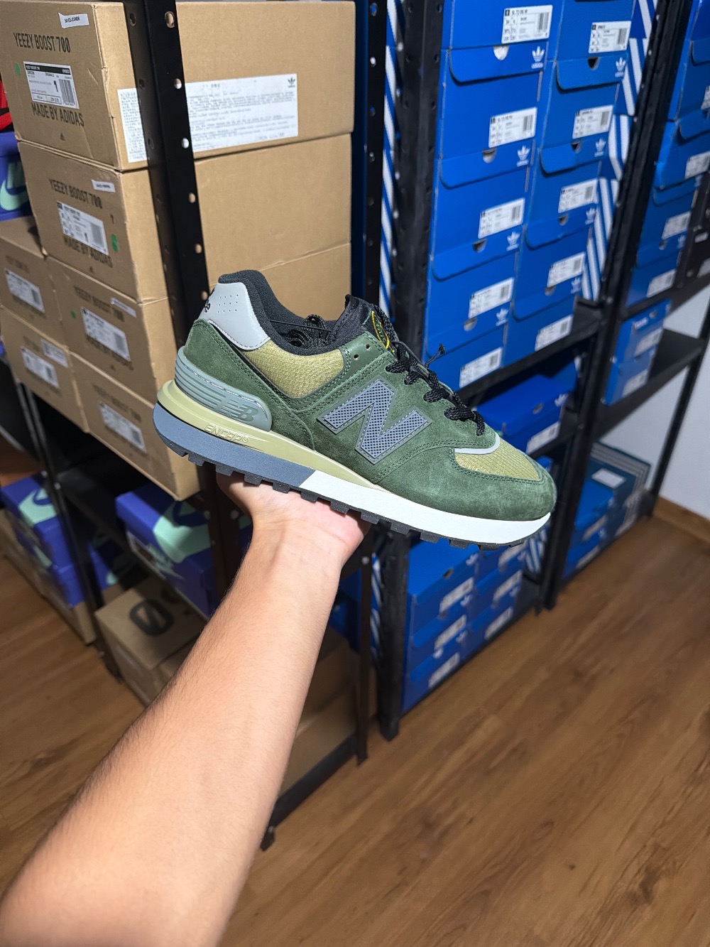 Stone Island x New Balance 574 Legacy Dark Green