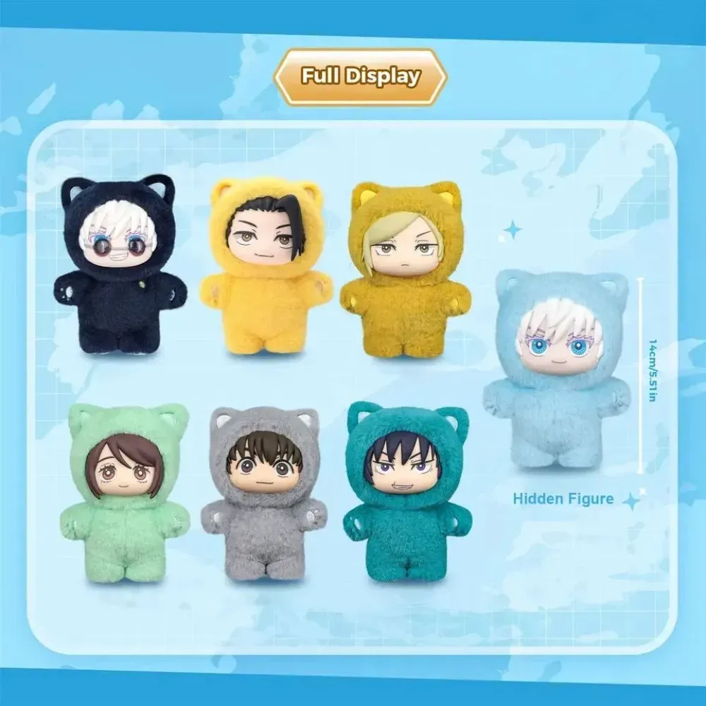 Jujutsu Kaisen x Miniso Top Toy Chaveiro Cat Ear Plushie Blind Box
