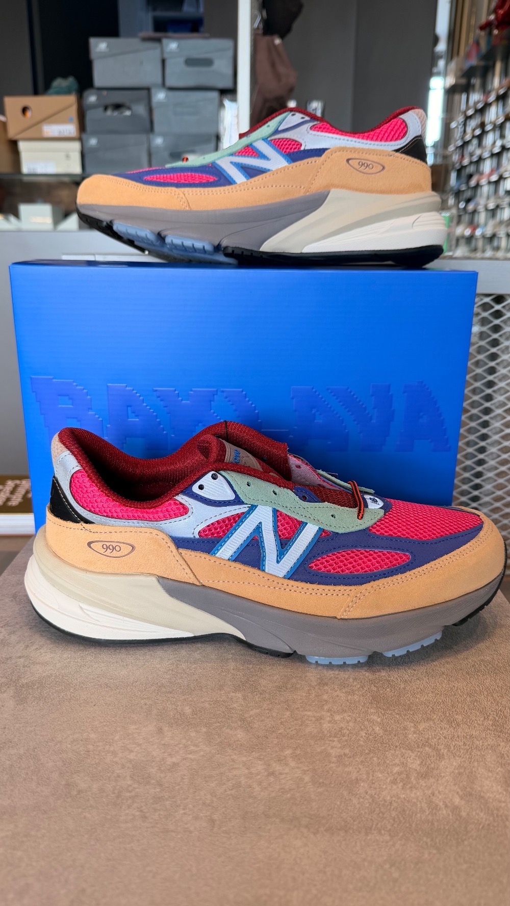 Action Bronson x New Balance 990v6 Made in USA Hi-Pink Royal Blue