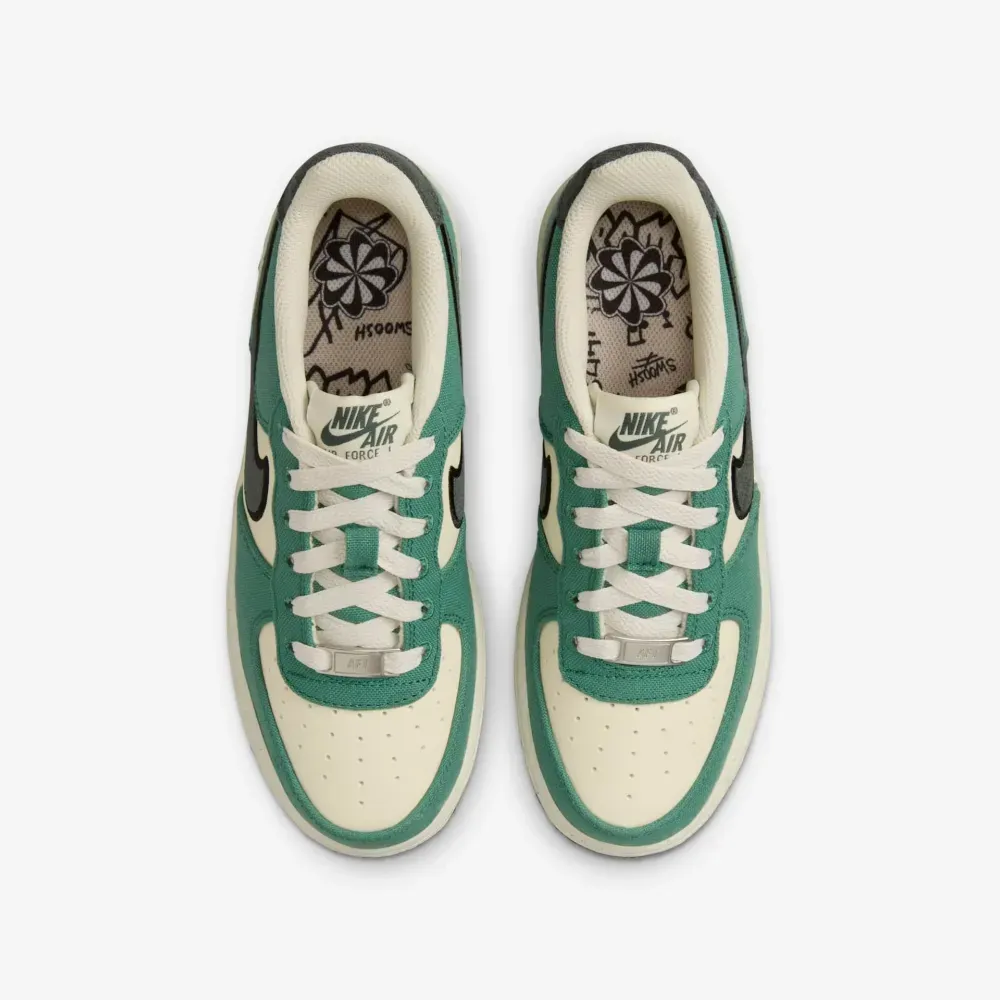 Nike Air Force 1 Low GS Coconut Milk Vintage Green - Droper