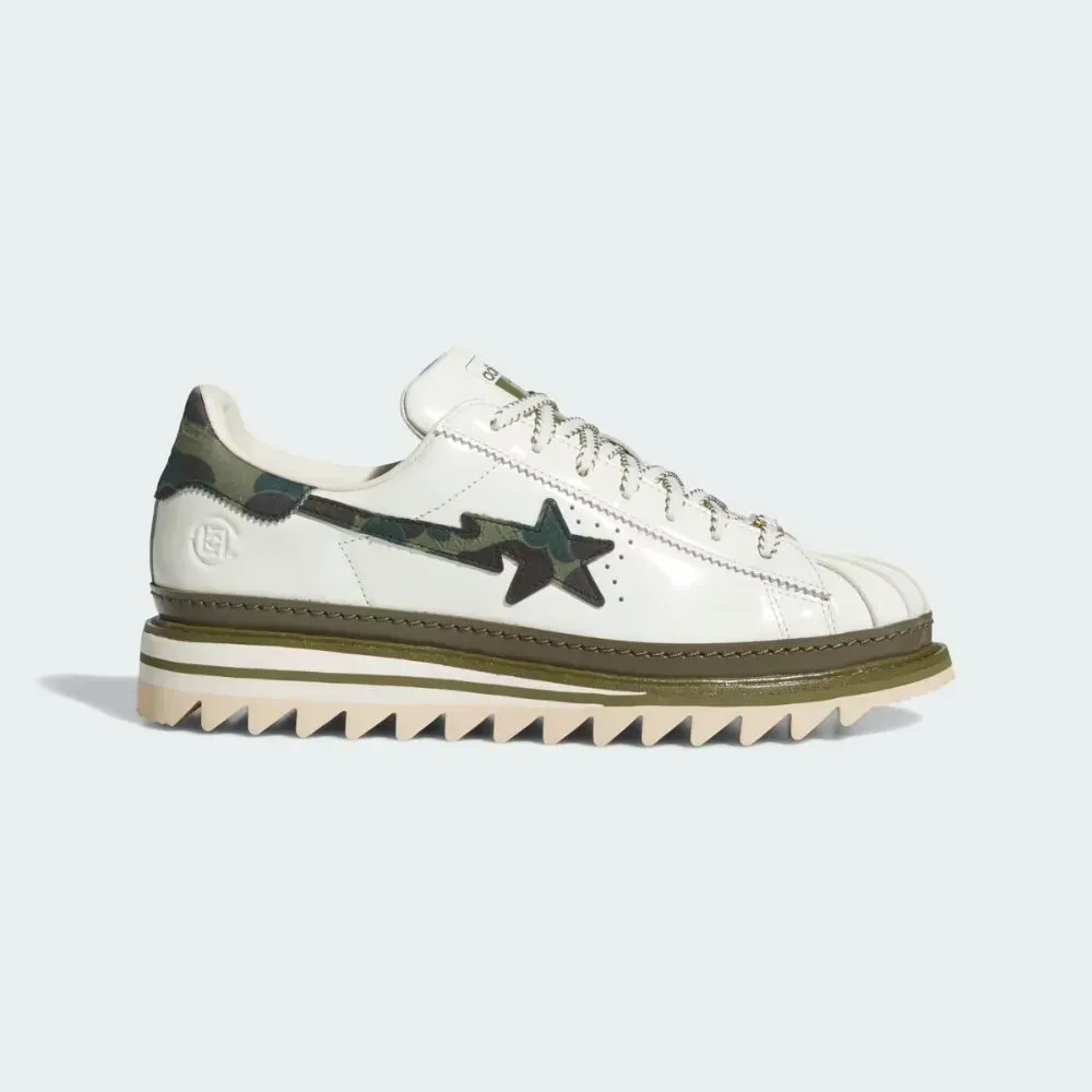 Imagem BAPE x CLOT x adidas Superstar Off White Branch Olive Cargo