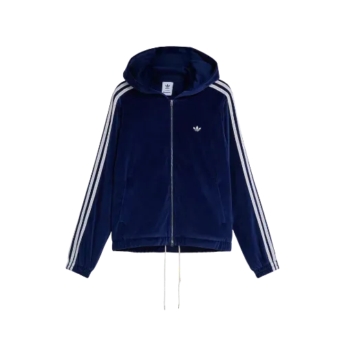 Wales Bonner x adidas Jaqueta Velour Collegiate Navy - Droper