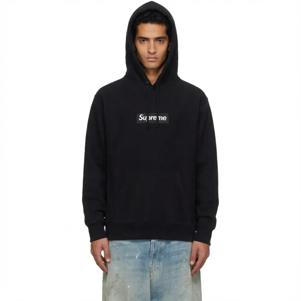 Moletom Supreme Box Logo Black FW25-W15 - Droper