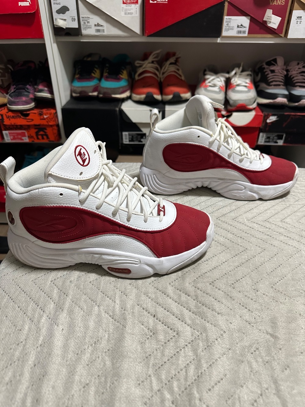 Reebok Answer III White Flash Red