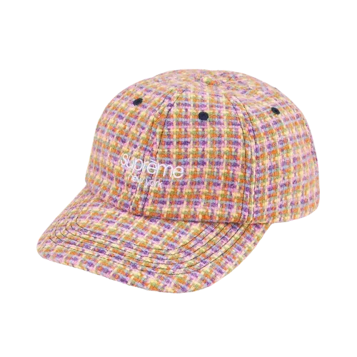 Harris Tweed x Supreme Boné 6-Panel Yellow FW25-W15 - Droper
