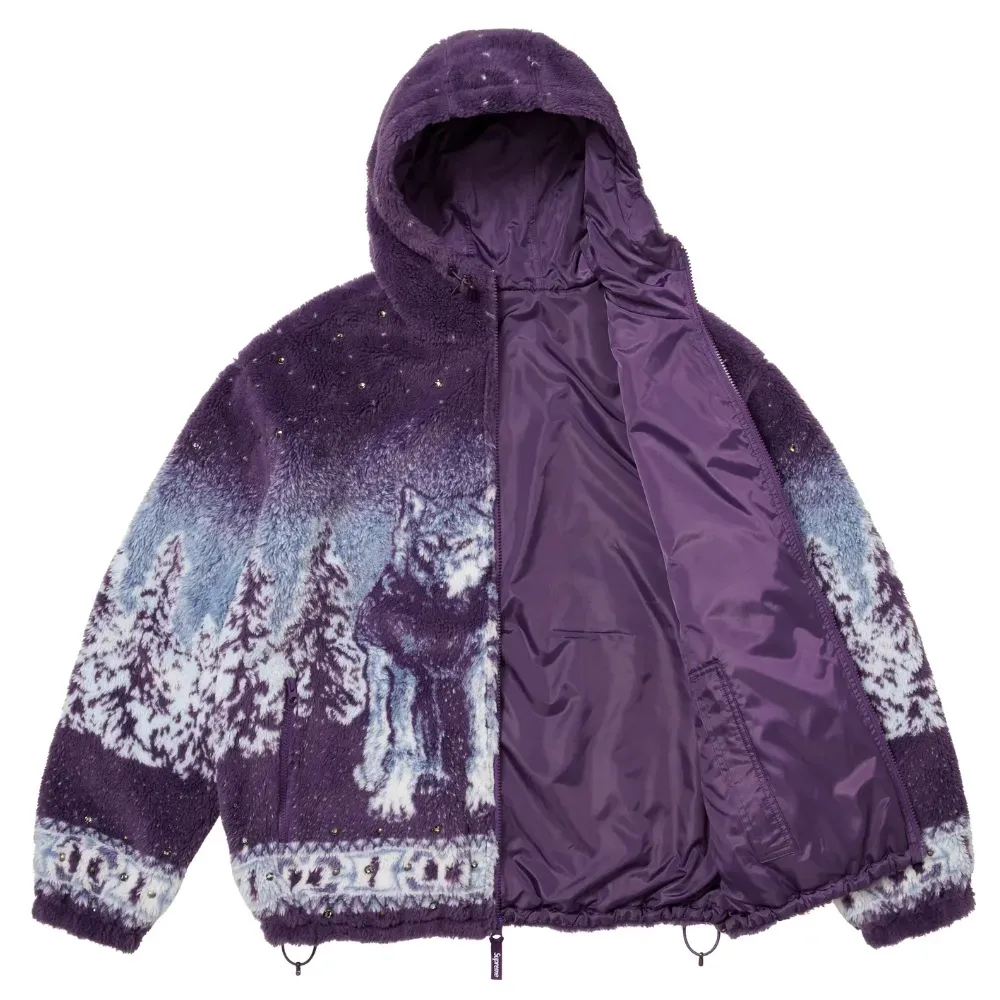B.B. Simon x Supreme Jaqueta Reversible Purple FW25-W15 - Droper