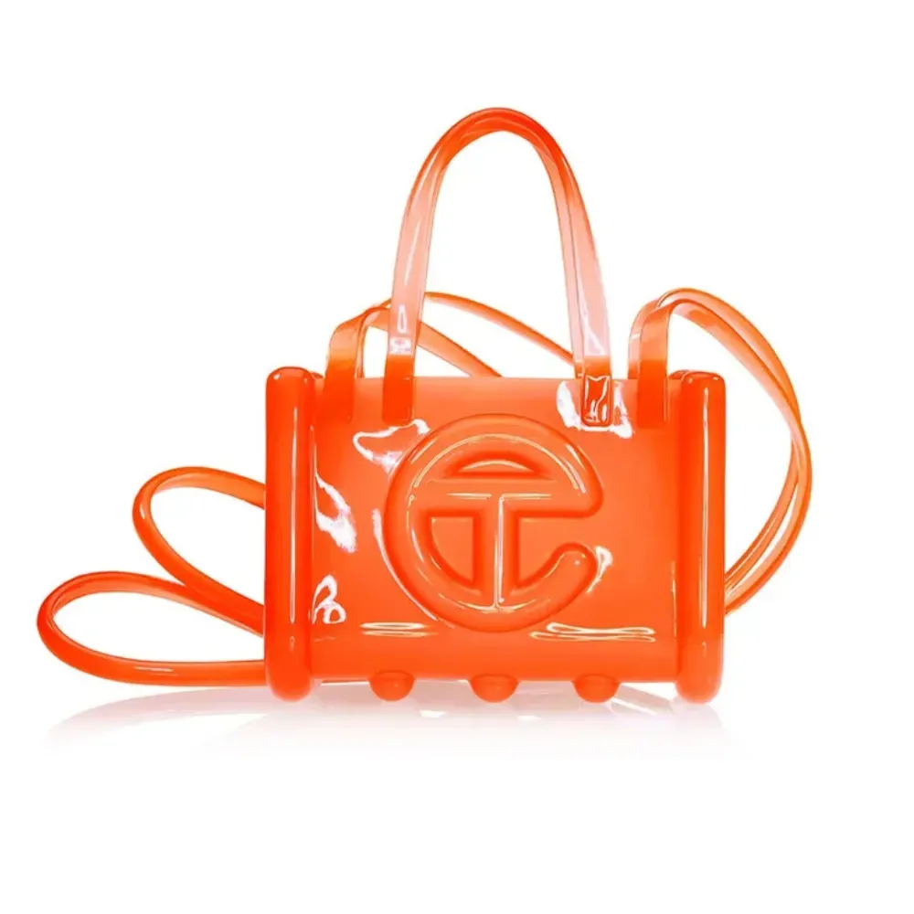 Melissa x Telfar Bolsa Small Jelly Shopper Orange - Droper