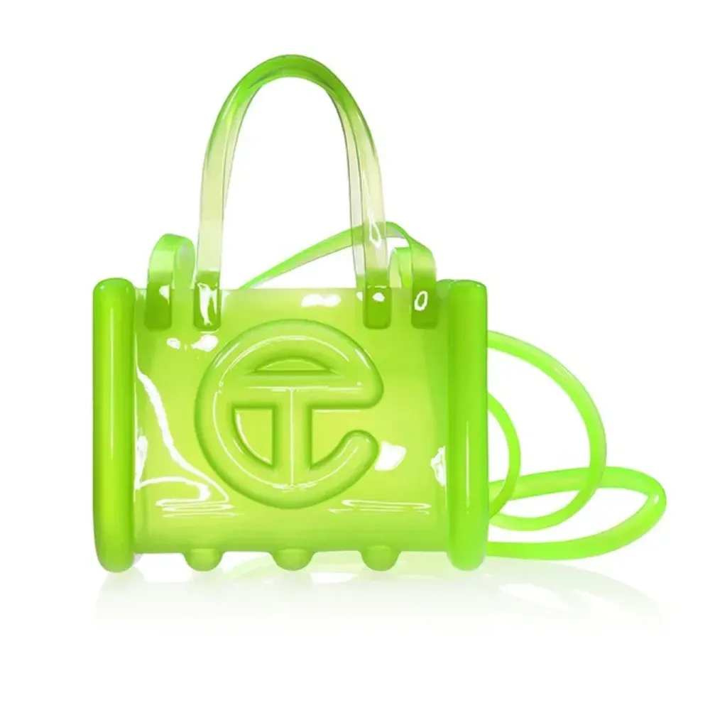 Melissa x Telfar Bolsa Small Jelly Shopper Green - Droper