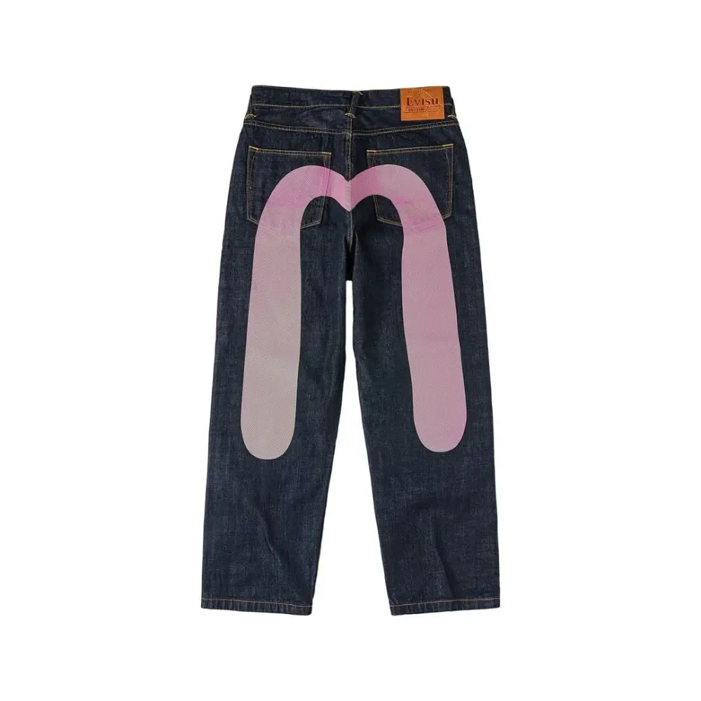 Ice Cream x Evisu Calça Denim Indigo - Droper