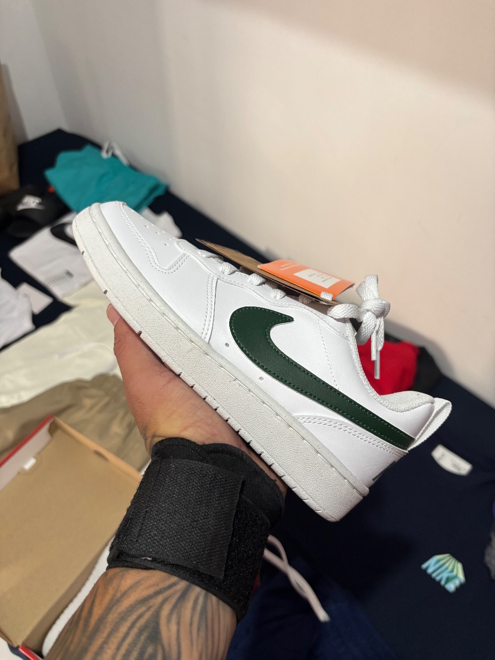 Nike Court Borough Low Recraft Green White