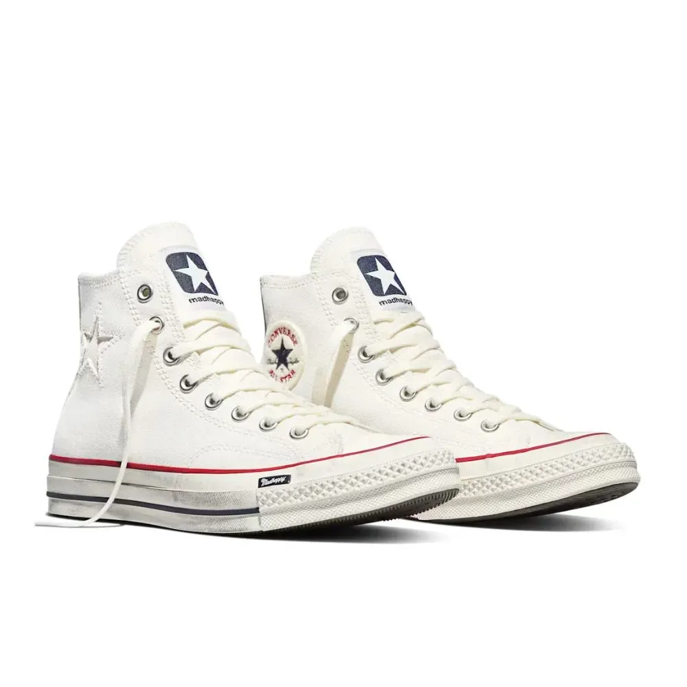 Madhappy x Converse Chuck 70 Vintage White Egret Enamel Red - Droper