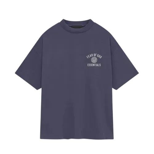 Camiseta Fear of God Essentials Jersey Crewneck Marine Blue