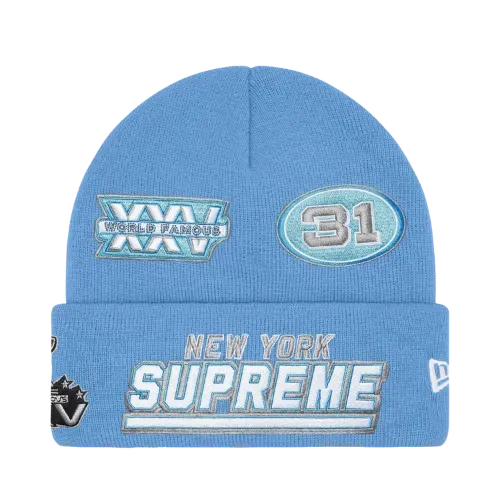 New Era x Supreme Touca Football Light Blue FW25-W16