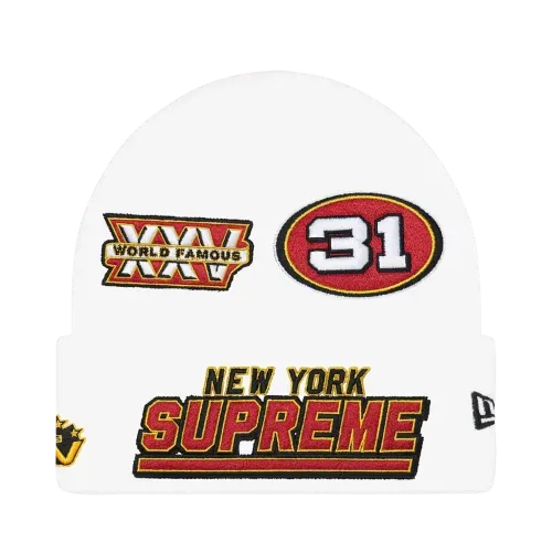 New Era x Supreme Touca Football White FW25-W16