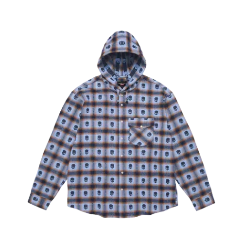 Number (N)ine x Supreme Camisa Flanelada Blue FW25-W16