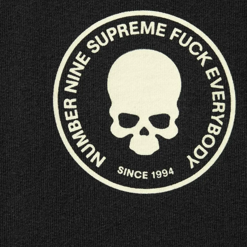 Number (N)ine x Supreme Moletom Hooded Black FW25-W16 - Droper