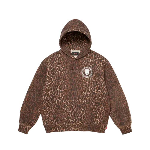Number (N)ine x Supreme Moletom Hooded Leopard FW25-W16