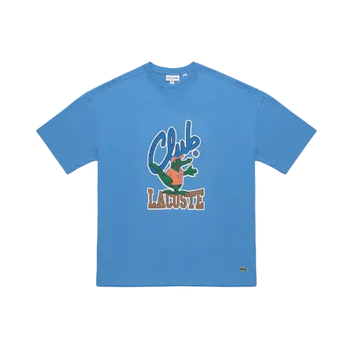 Camiseta Lacoste Mascote Azul Etéreo
