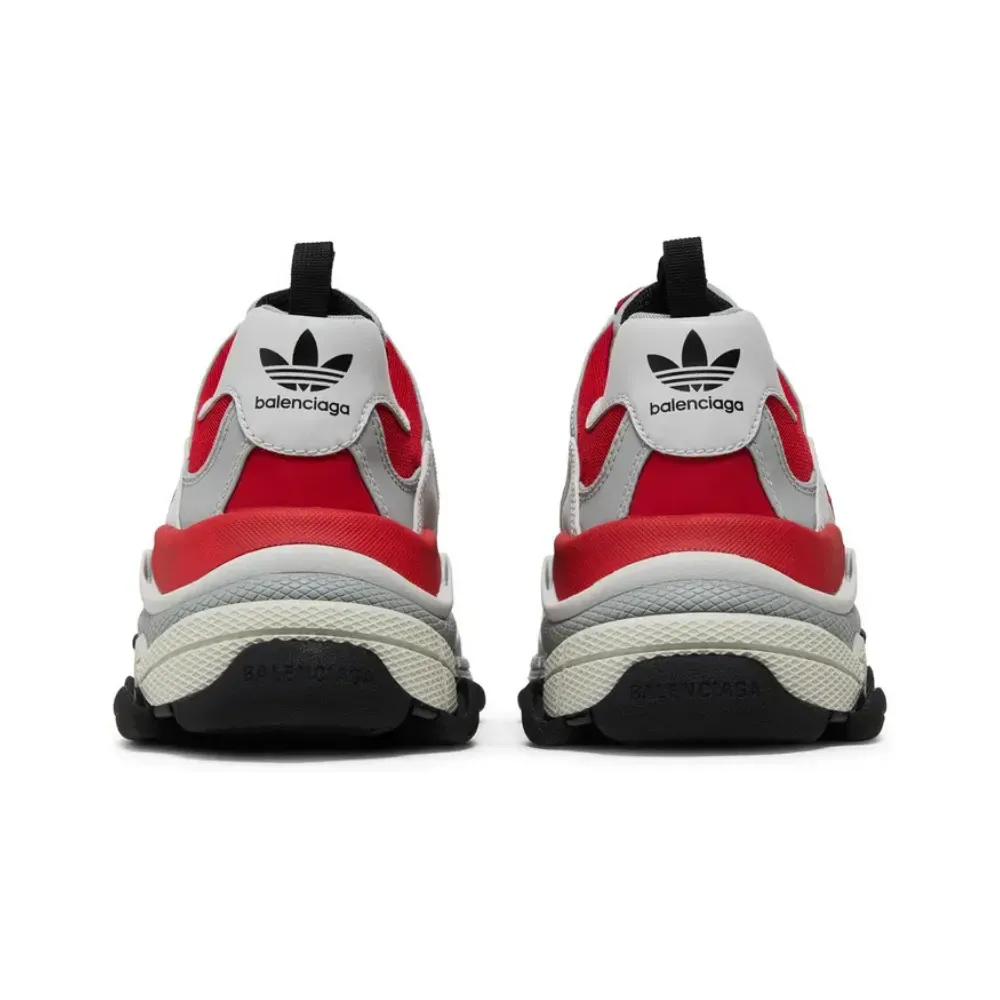 adidas x Balenciaga Triple S Red Grey - Droper