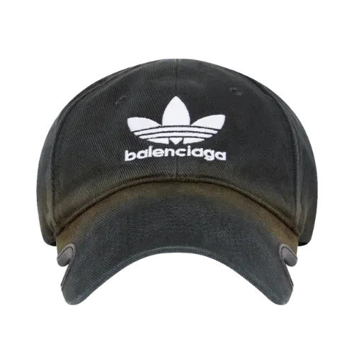 adidas x Balenciaga Boné Trefoil Balenciaga Logo Black White