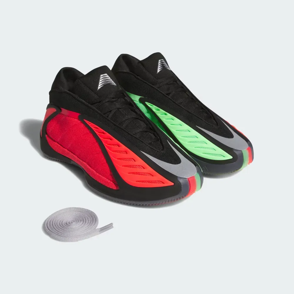 adidas Anthony Edwards 2 Core Black Lucid Red Lucid Lemon - Droper