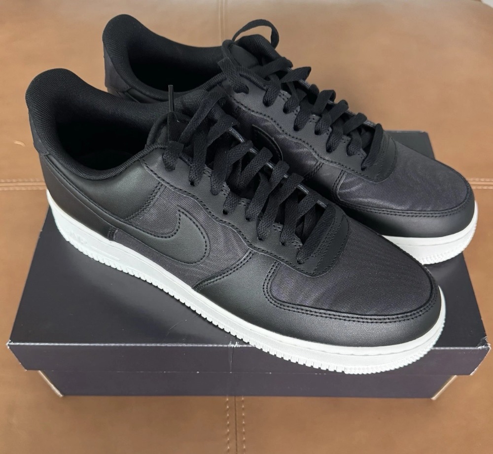 Nike Air Force 1 Low Nylon Black White — 38 / 39.5 / 41 / 42 / 42.5, Novo
