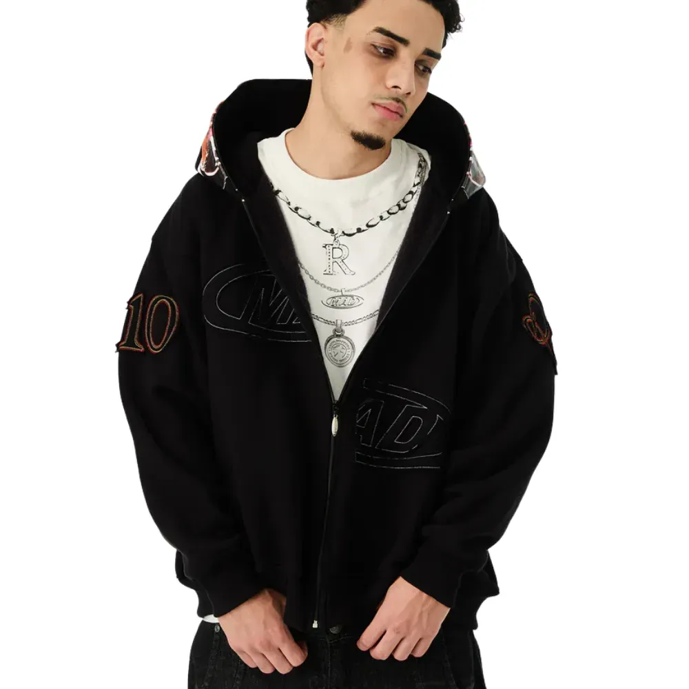 loncino hoodie 上 Tropa do Bruxo x Mad Enlatados Jaqueta Full Zip Sósia Do