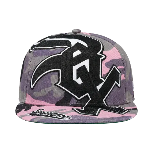 Chicago White Sox x Supreme Boné Adjustable New Era Pink Camo FW25