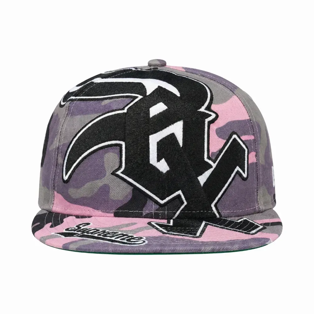 Chicago White Sox x Supreme Boné Adjustable New Era Pink Camo FW25