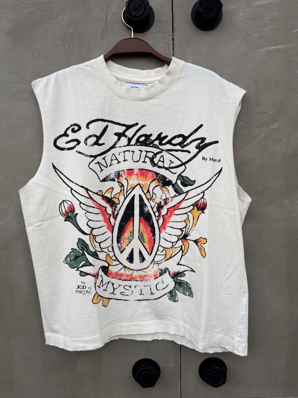 Matuê x Ed Hardy Regata Natural Mystic Off White — P, Novo