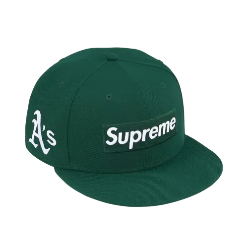 MLB x New Era x Supreme Boné Oakland As Dark Green FW25-W17 - Droper
