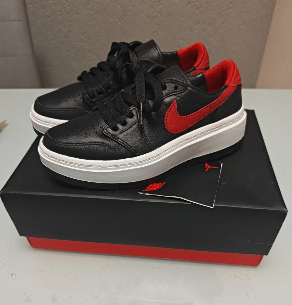 Air Jordan 1 Elevate Low Black Gym Red