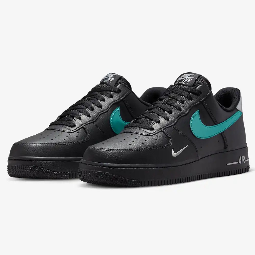 Nike Air Force 1 Low Black Blue Lightning — 39 / 39.5 / 43, Novo