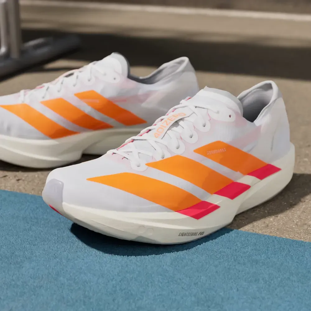 adidas Adizero Takumi Sen 11 Cloud White Lucid Orange Lucid Red
