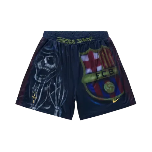 Travis Scott x FC Barcelona x Nike Shorts Skeleton Home Multicolor