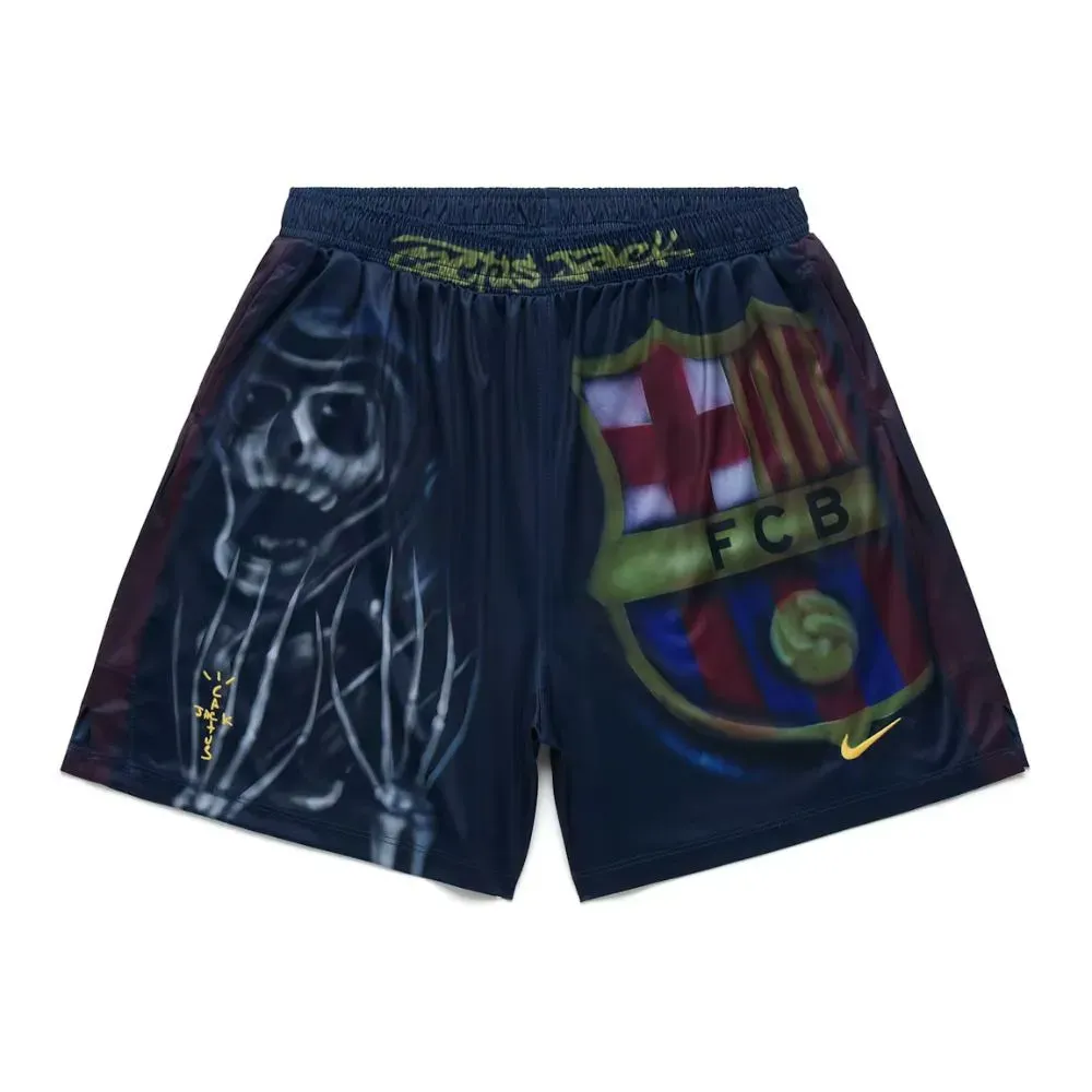 Travis Scott x FC Barcelona x Nike Shorts Skeleton Home Multicolor