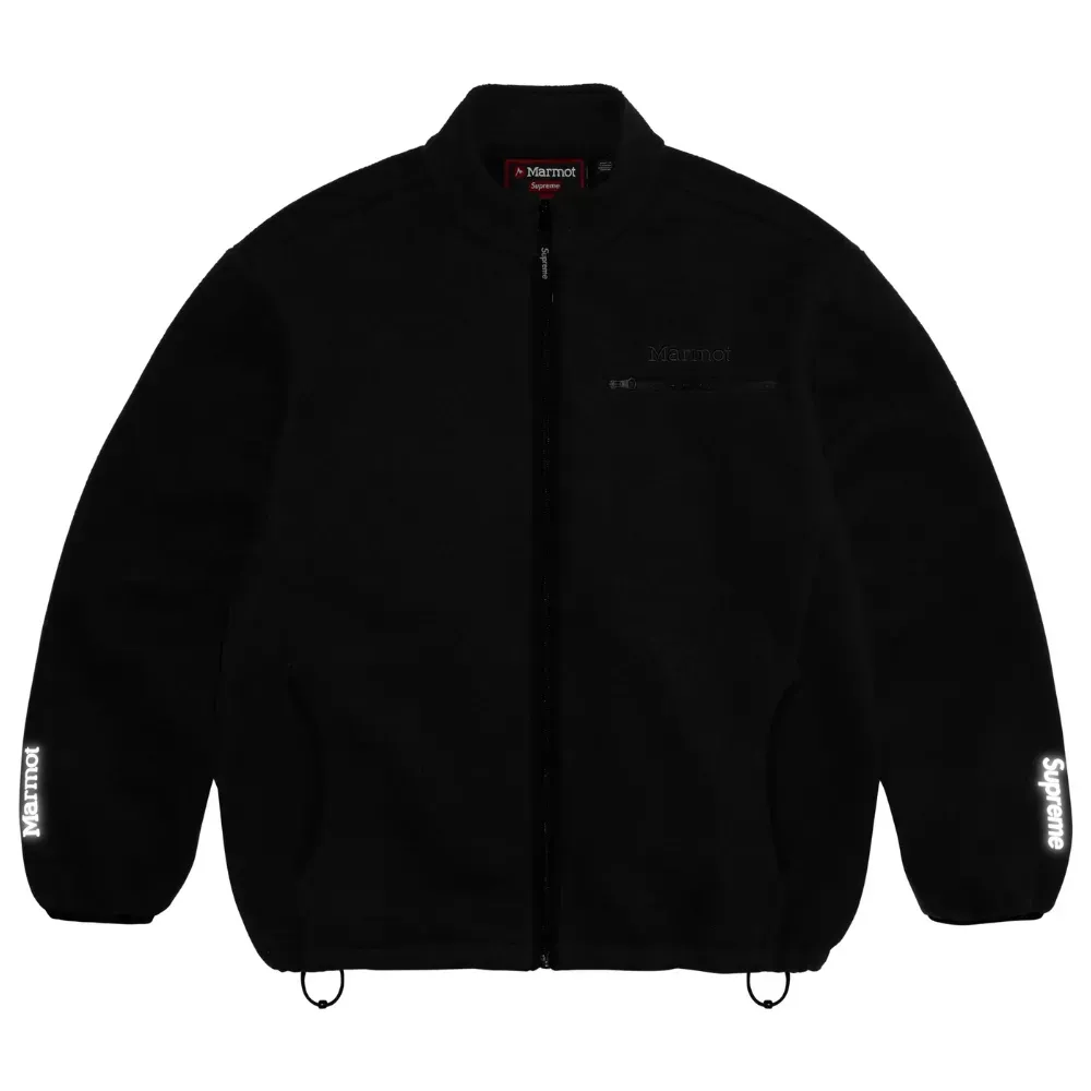 Marmot x Supreme Jaqueta Fleece Black FW25-W18 - Droper