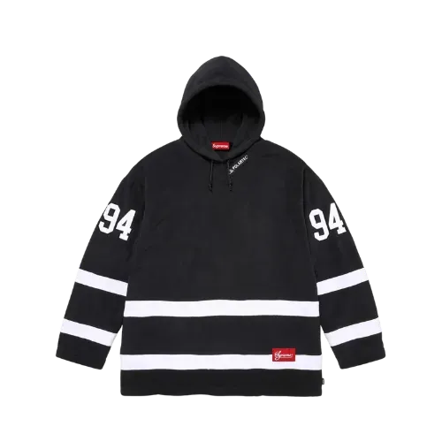 Moletom Supreme Polartec Hooded Hockey Black FW25-W18 - Droper