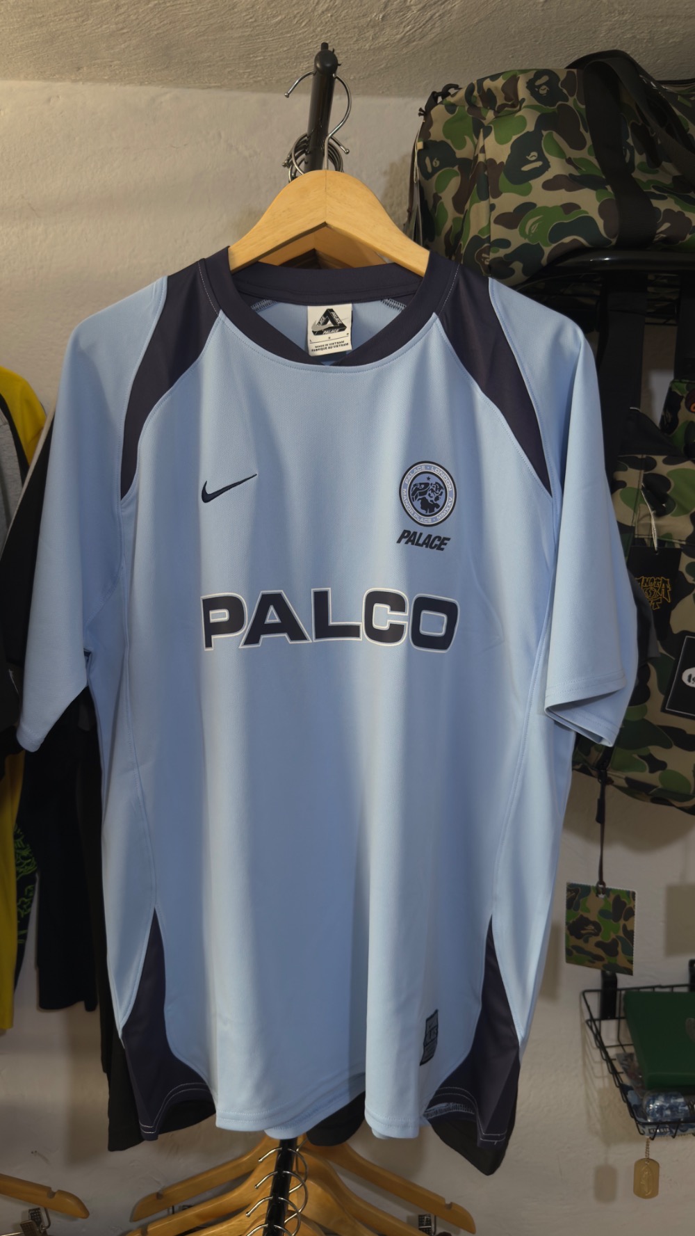 Nike x Palace Camiseta Shop Blue Navy — M, Novo