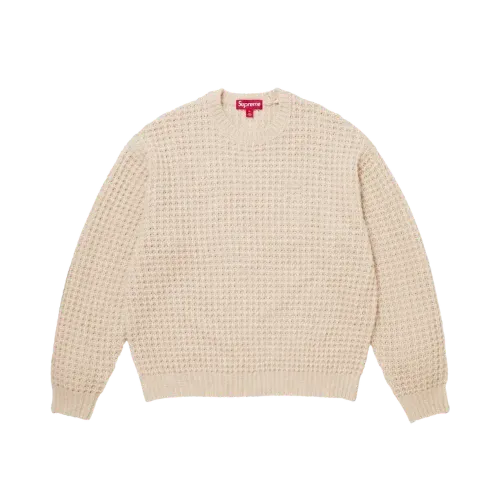 Suéter Supreme Small Box Waffle Natural FW25-W19