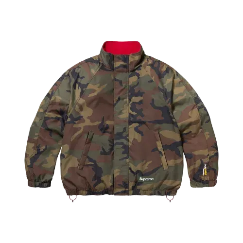 Polartec x Supreme Jaqueta Reversible Track Woodland Camo FW25-W19