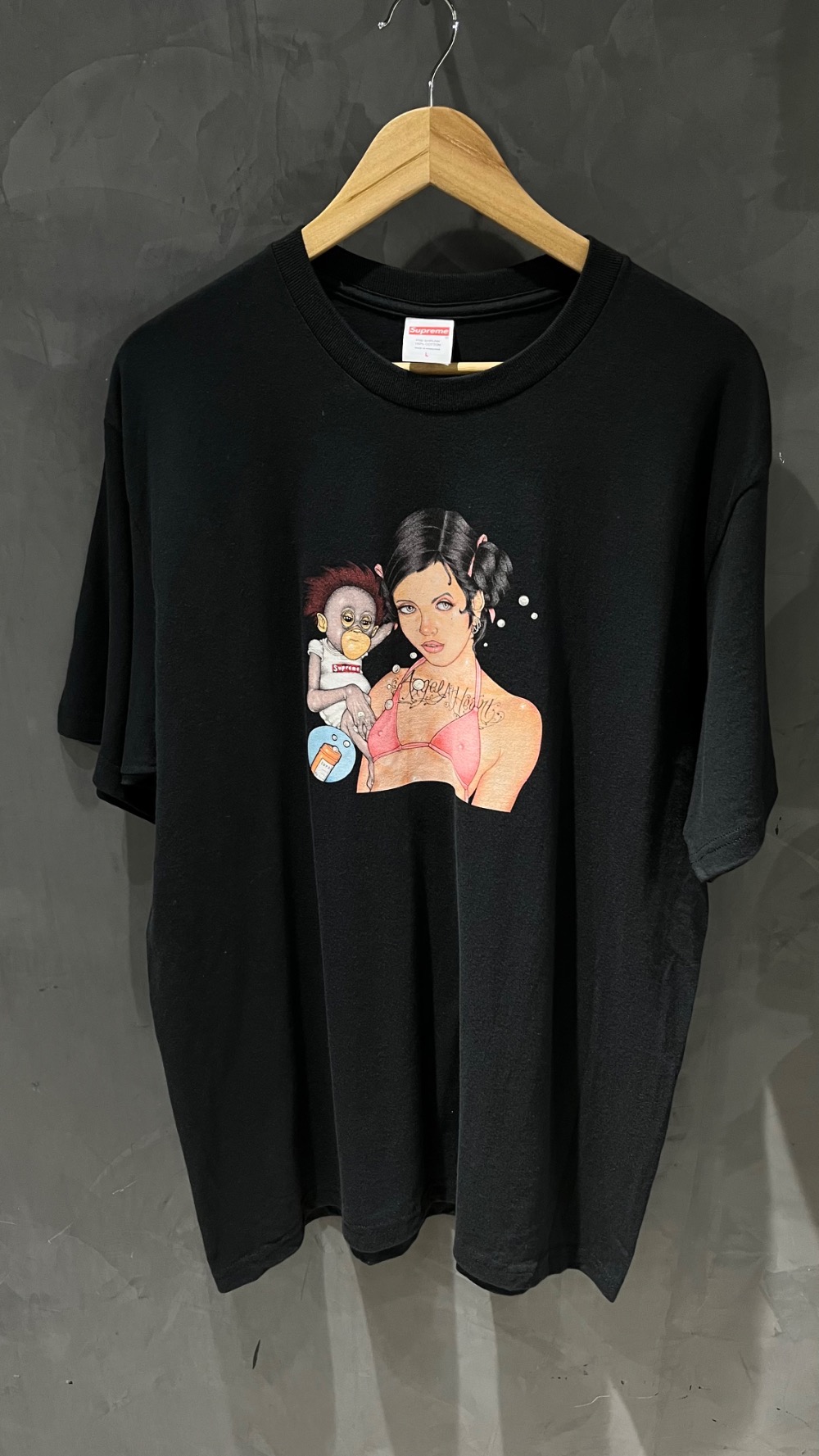Camiseta Supreme Angel Black FW25-W17 — G, Novo