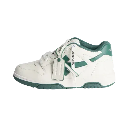 Off-White Out Of Office Leather White Green