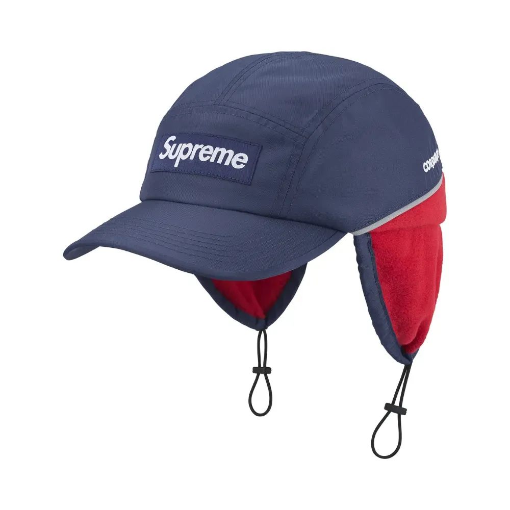 Boné Supreme Polartec Lined Packable Earflap Camp Navy FW25-W19