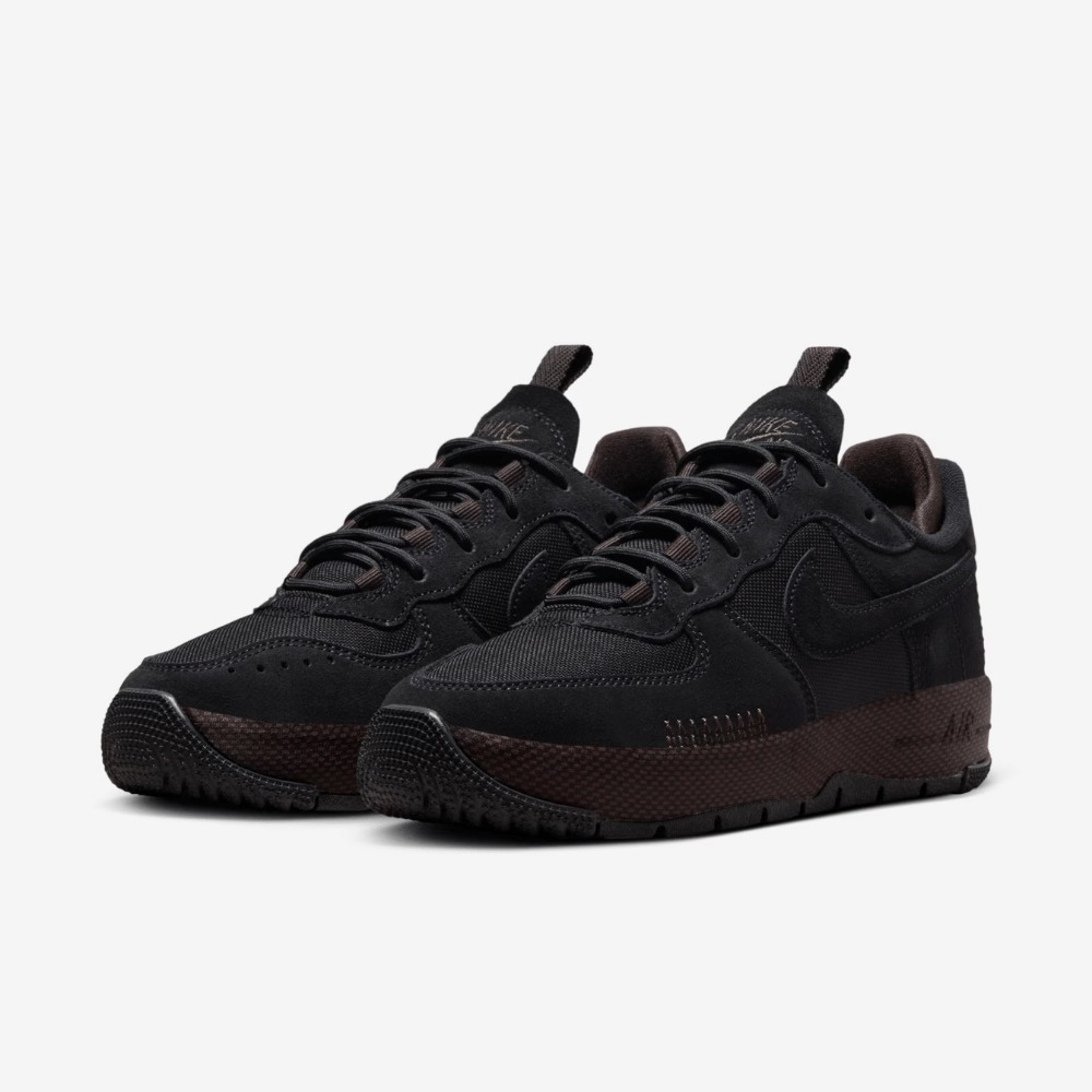 Nike Air Force 1 Wild Black Velvet Brown — 34 / 35 / 35.5 / 36, Novo