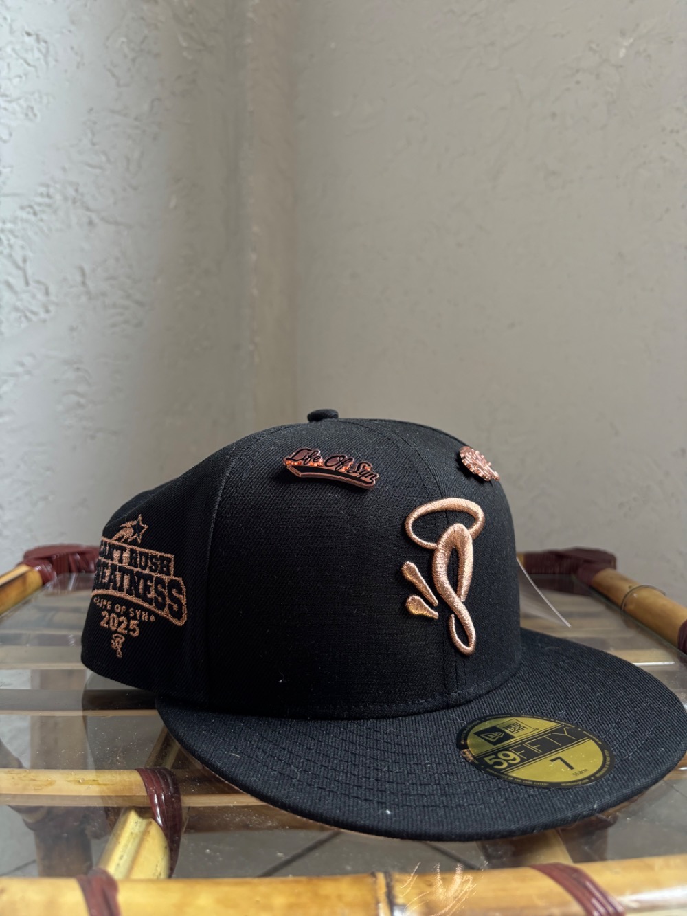 New Era x Syna World Boné Black Rose